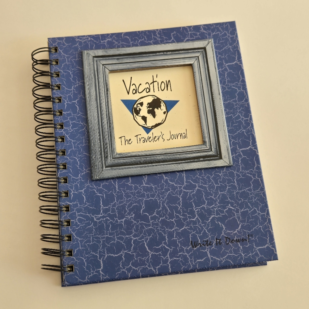Blue Spiral-Bound Travel Journal